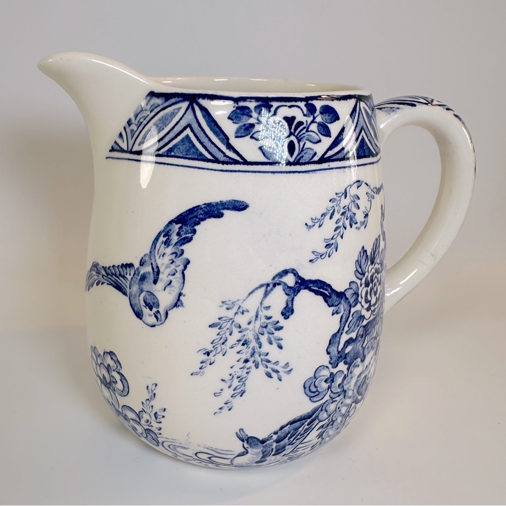 Bristol Pottery Mallard Pitcher Duck White/Ivory Ceramic Porcelain HTF England